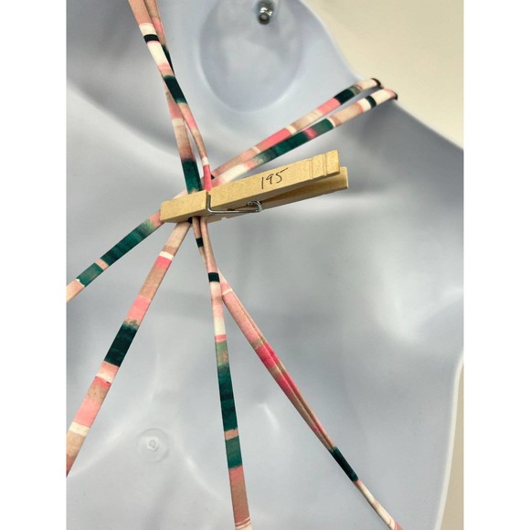 Bikini Lab Women's One Piece Swimsuit Size XXL V-Plunge Striped Thong Strappy - Picture 6 of 10